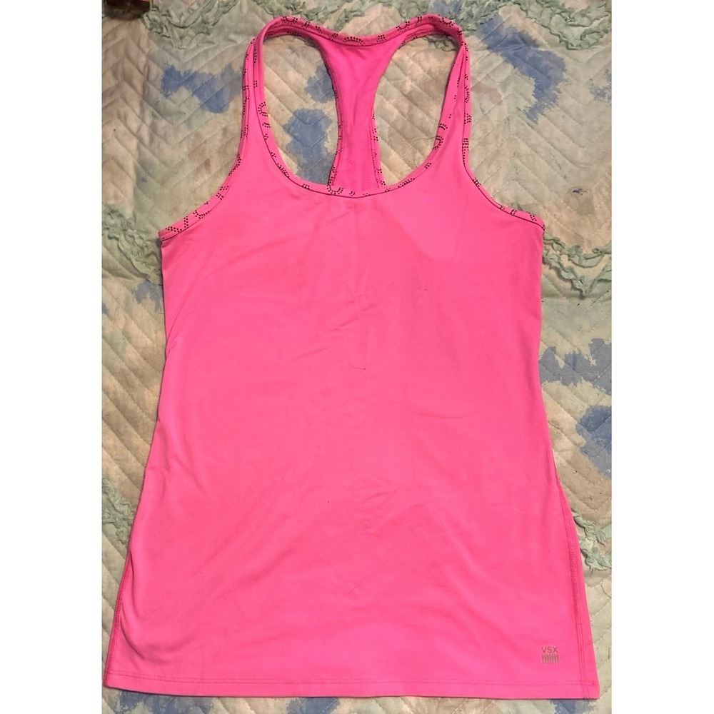 Victoria's Secret VSX Very Sexy Sport Hot Pink Racerback Tank Top, Medium